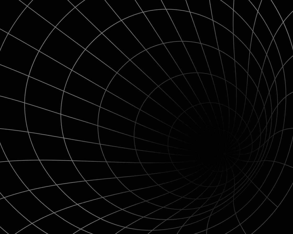 abstract warm gat wireframe tunnel sjabloon ontwerp vector