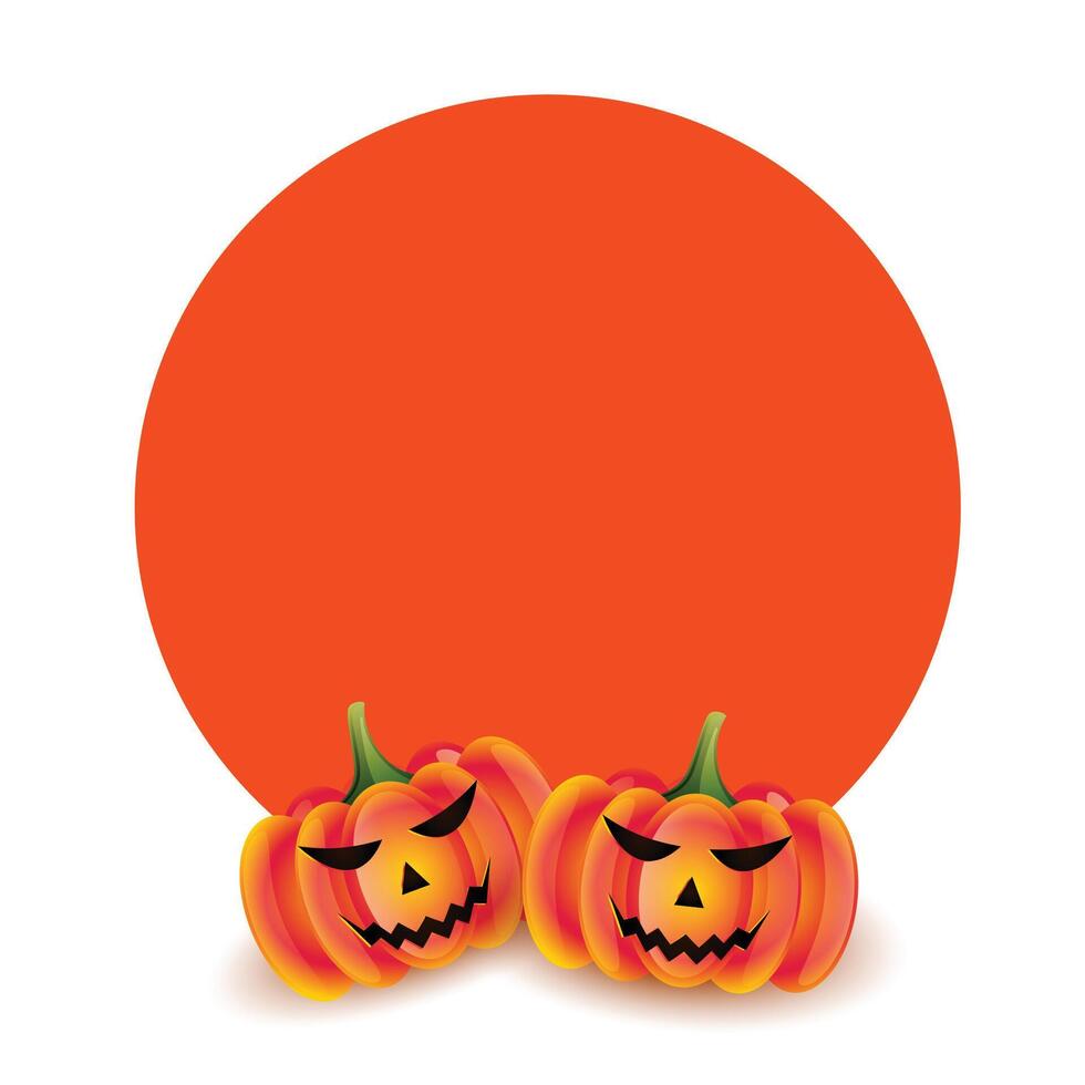 eng pompoenen voor halloween met tekst ruimte vector