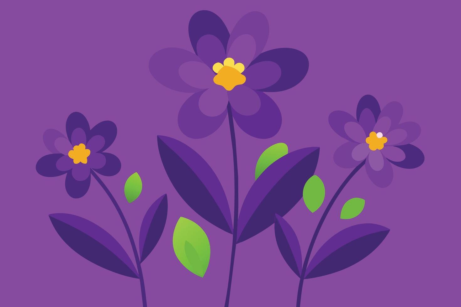 vector achtergrond met Purper bloemen