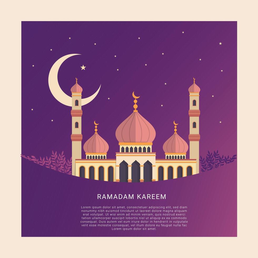 vieren Ramadan vreugde, verlichten eid met onze boeiend Islamitisch poster ontwerp, doordrenkt met zegeningen en cultureel elegantie ideaal voor sociaal media, sharing de geest van de heilig maand vector