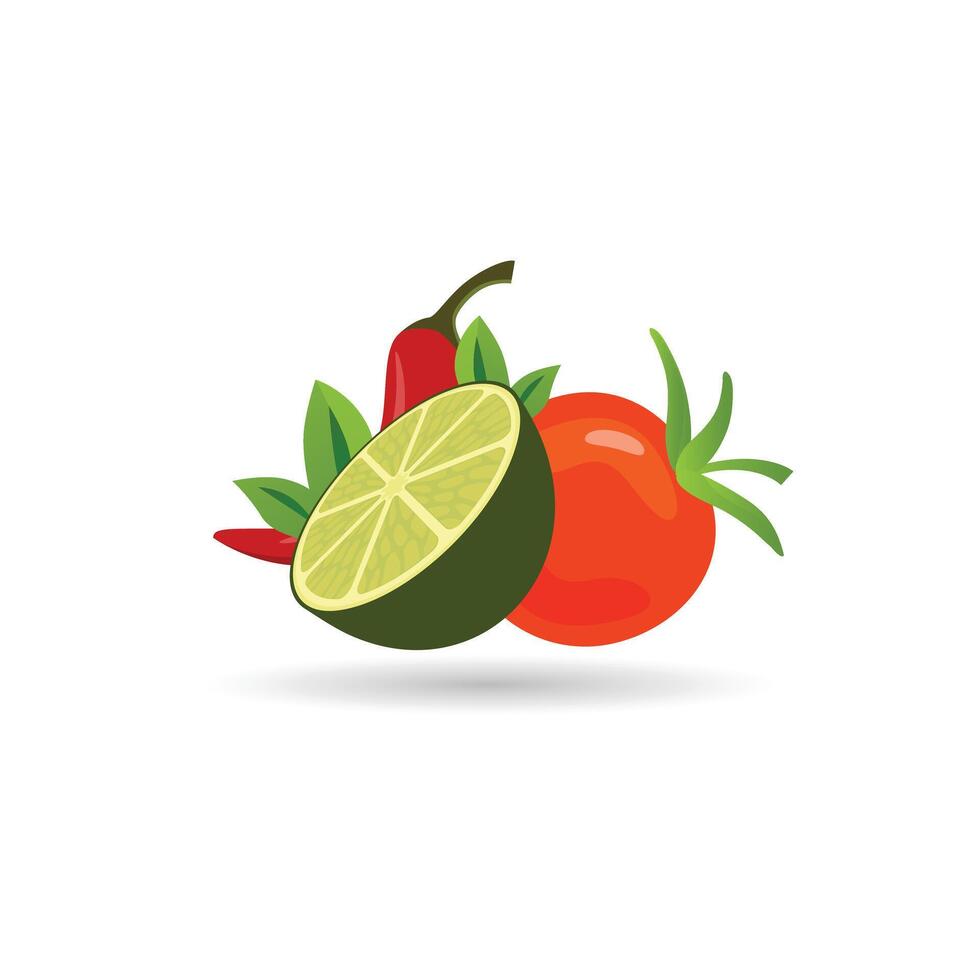 Mexicaans voedsel illustratie vector sjabloon, salsa drinken met groente limoen pittig element menu. Mexicaans heerlijk voedsel sjabloon. tomaat peper Chili smakelijk