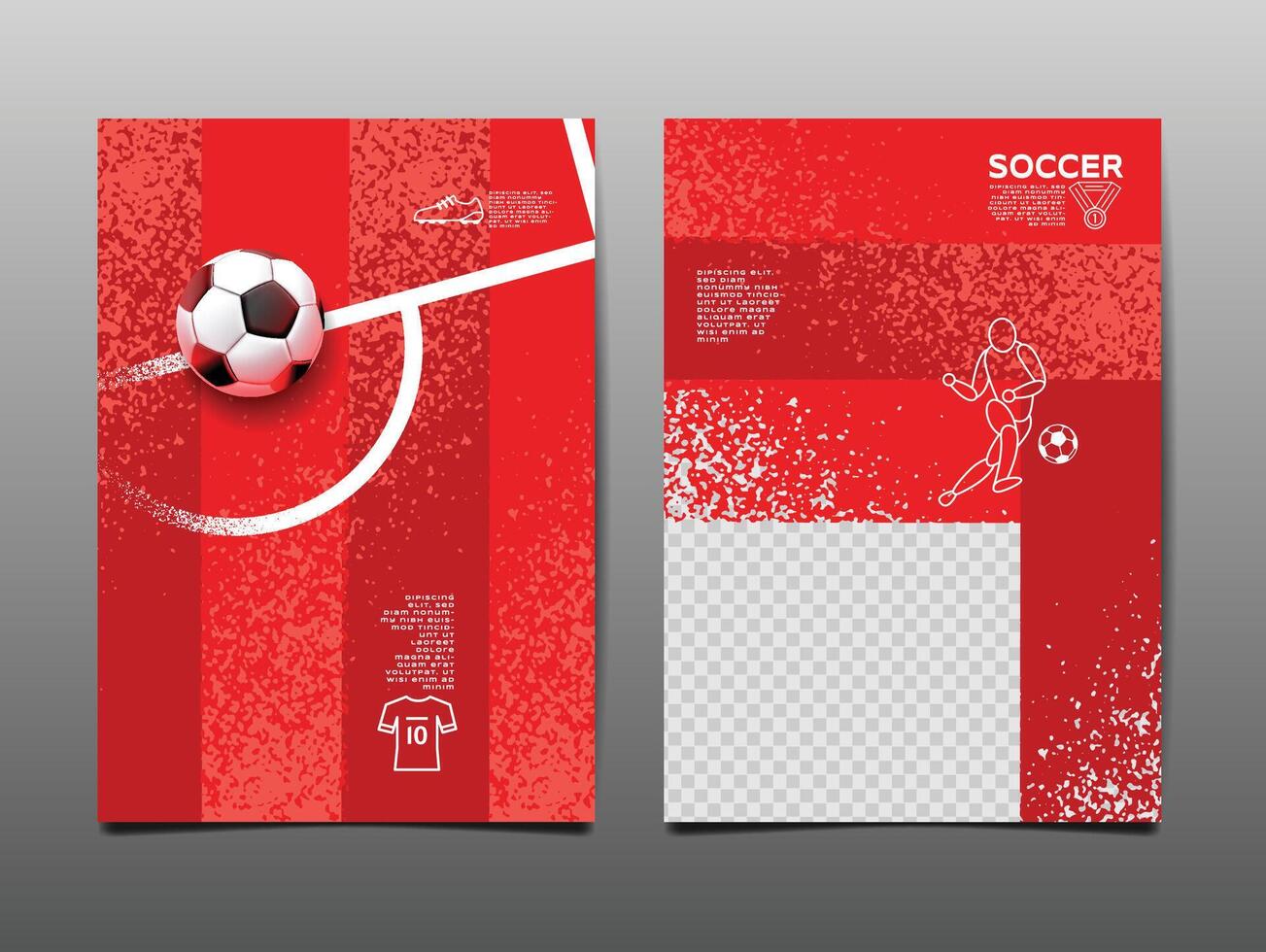 voetbal sjabloon ontwerp , Amerikaans voetbal banier, sport lay-out ontwerp, rood thema, vector illustratie , achtergrond
