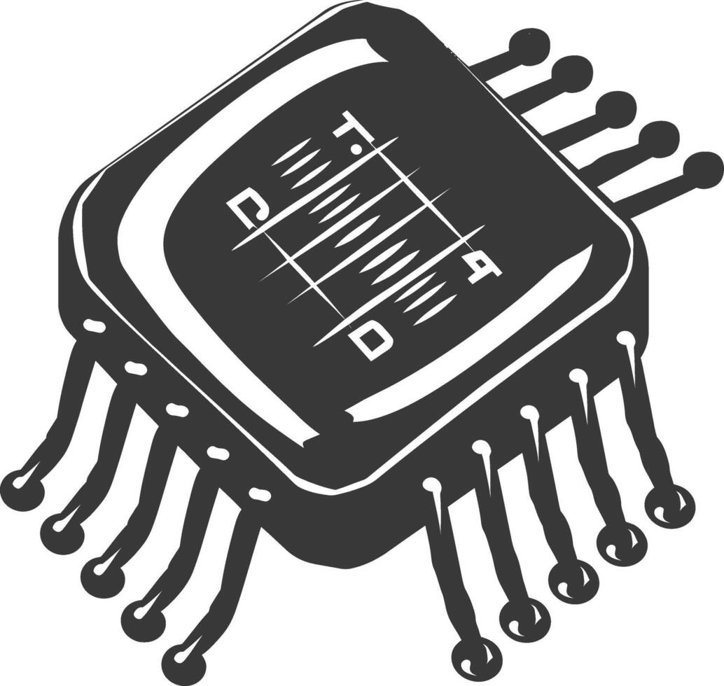 ai gegenereerd silhouet condensator single elektronisch bestanddeel zwart kleur enkel en alleen vector