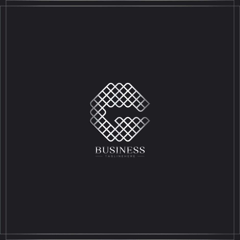 helling g brief logo sjabloon met abstract vorm vector
