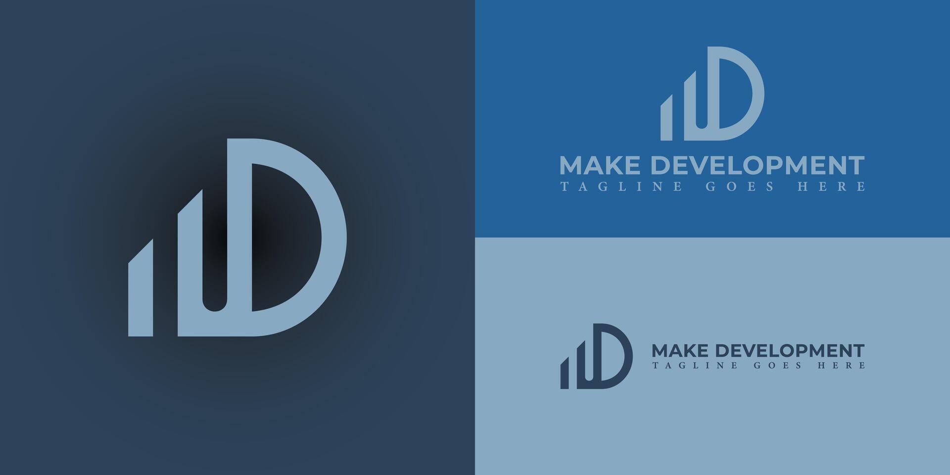 abstract eerste brief md of dm logo in zacht blauw kleur geïsoleerd Aan meerdere achtergrond kleuren. eerste brief md logo toegepast voor bedrijf en overleg plegen bedrijf logo ontwerp inspiratie sjabloon vector