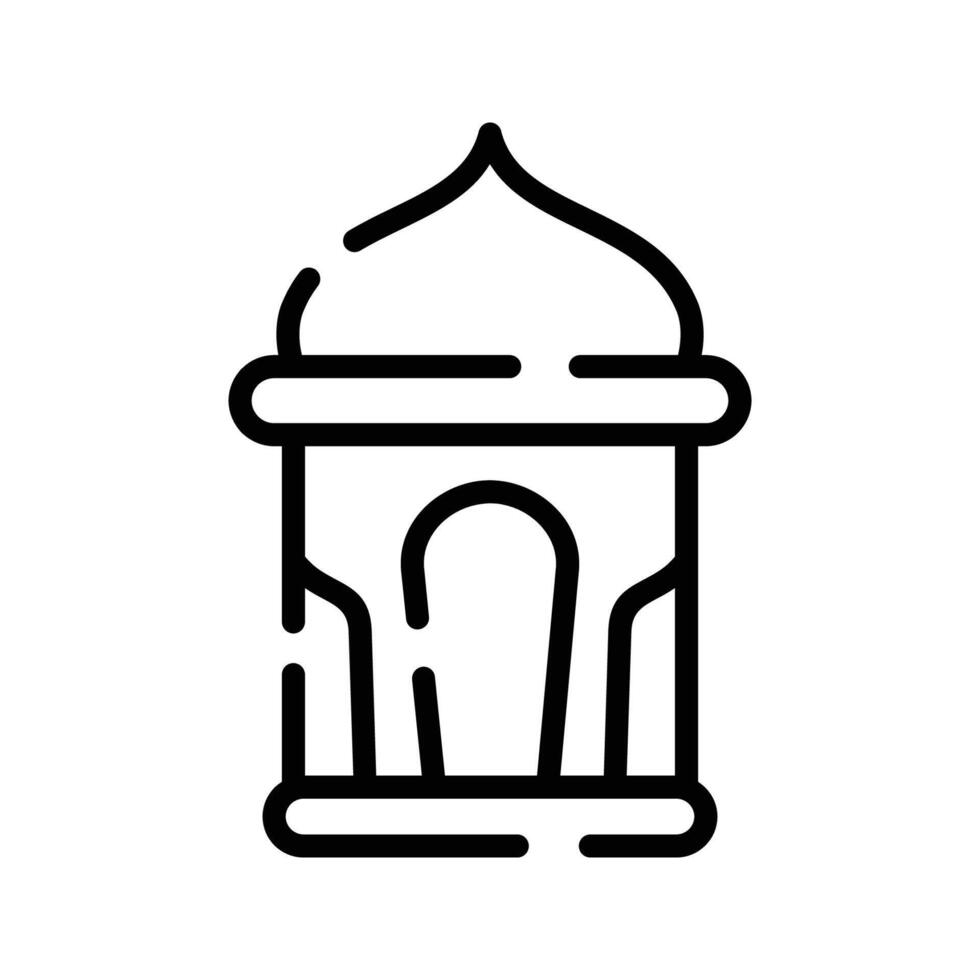 Ramadan icoon lijn vector ontwerp
