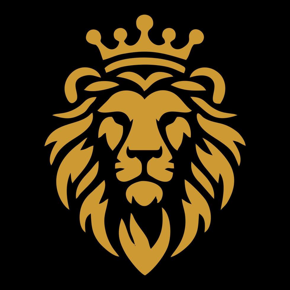 hoofd leeuw logo, leeuw logo vector