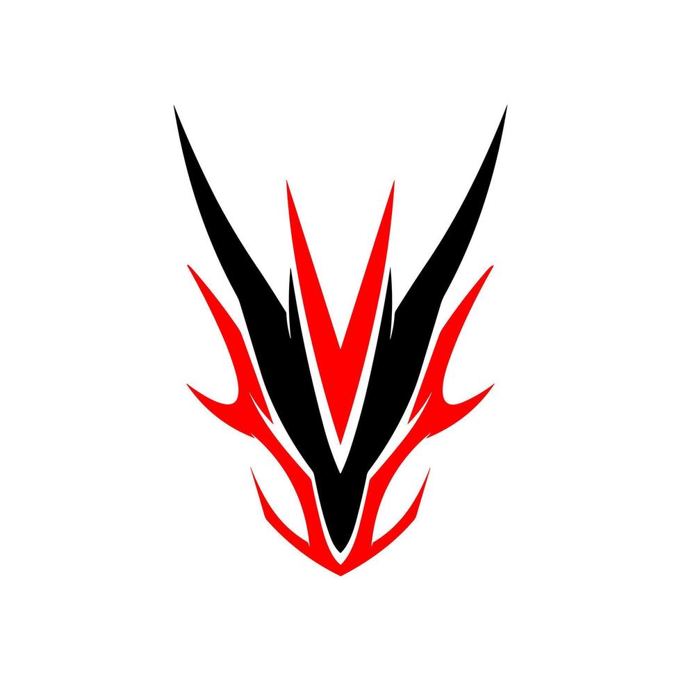 draak logo vector, minimalistisch draak hoofd logo vector
