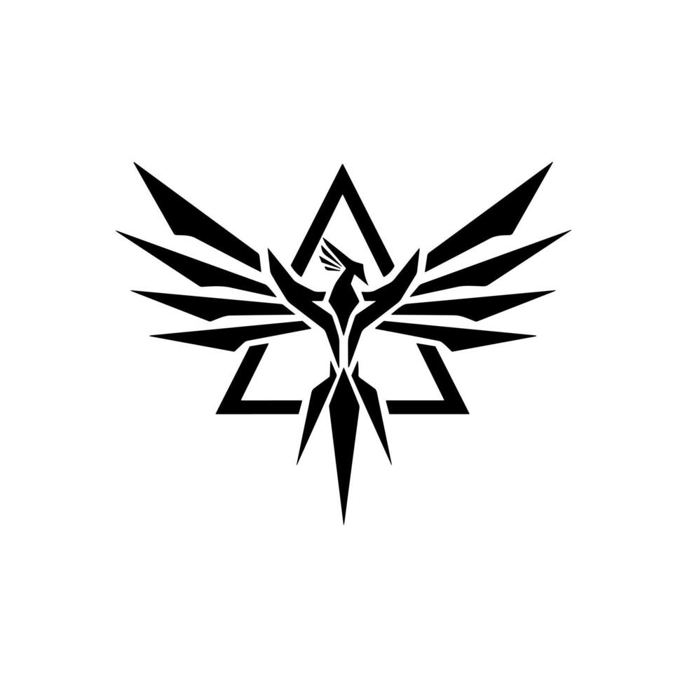 Feniks logo vector, Feniks silhouet vector