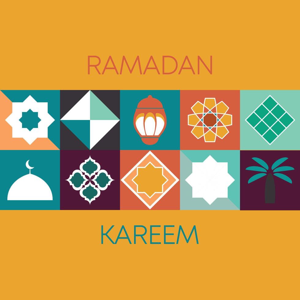 Ramadan kareem, islamitisch groet kaart sjabloon met Ramadan voor behang ontwerp, affiche, media spandoek. vector