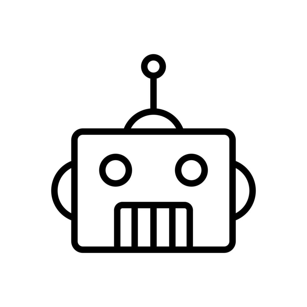 robot icoon symbool vector sjabloon