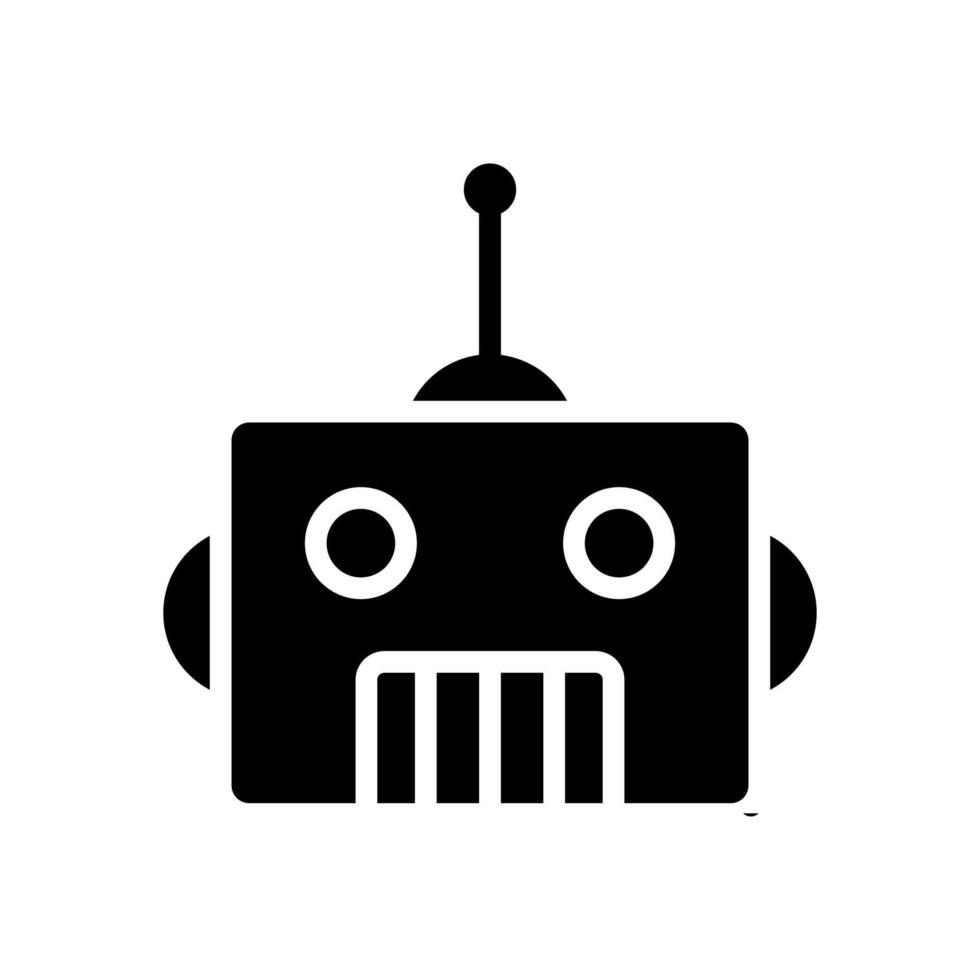 robot icoon symbool vector sjabloon