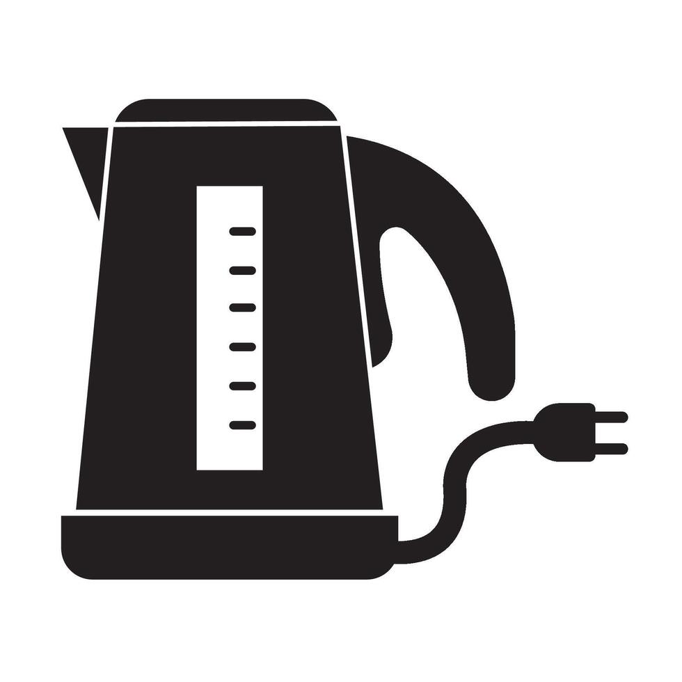 elektrisch waterkoker icoon logo vector ontwerp sjabloon
