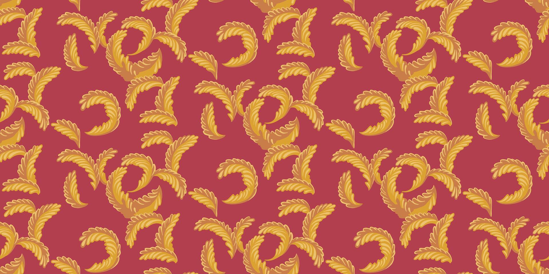 creatief kleurrijk barok patroon van vormen monogram. naadloos goud wijnoogst abstract artistiek getextureerde gedraaid achtergrond. vector hand- getrokken. decoratief ornament terracotta afdrukken. collage sjabloon