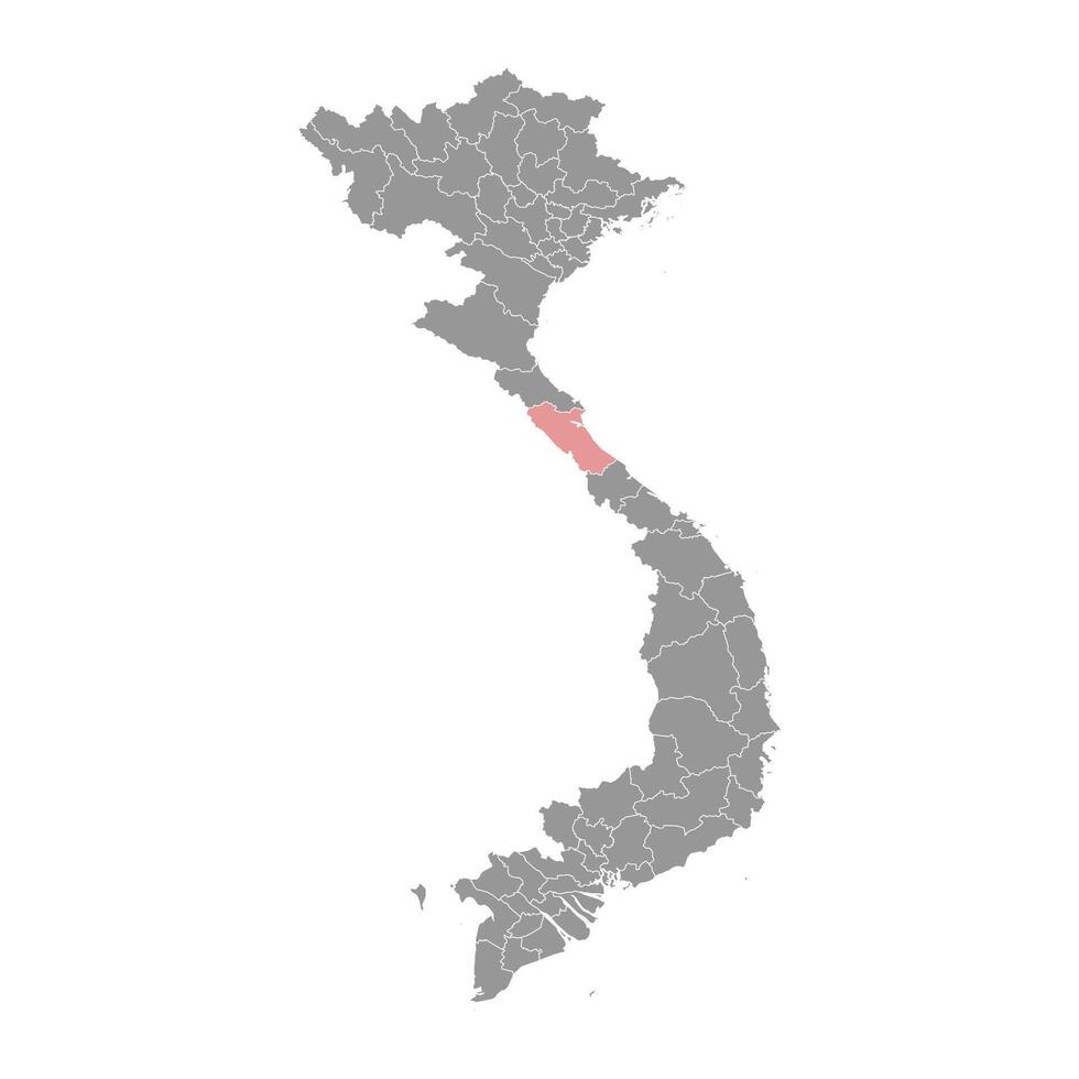 quang binh provincie kaart, administratief divisie van Vietnam. vector illustratie.