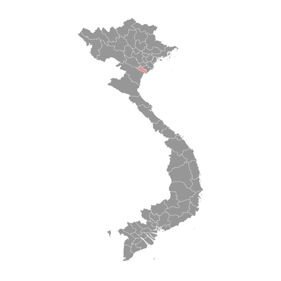 ninh binh provincie kaart, administratief divisie van Vietnam. vector illustratie.