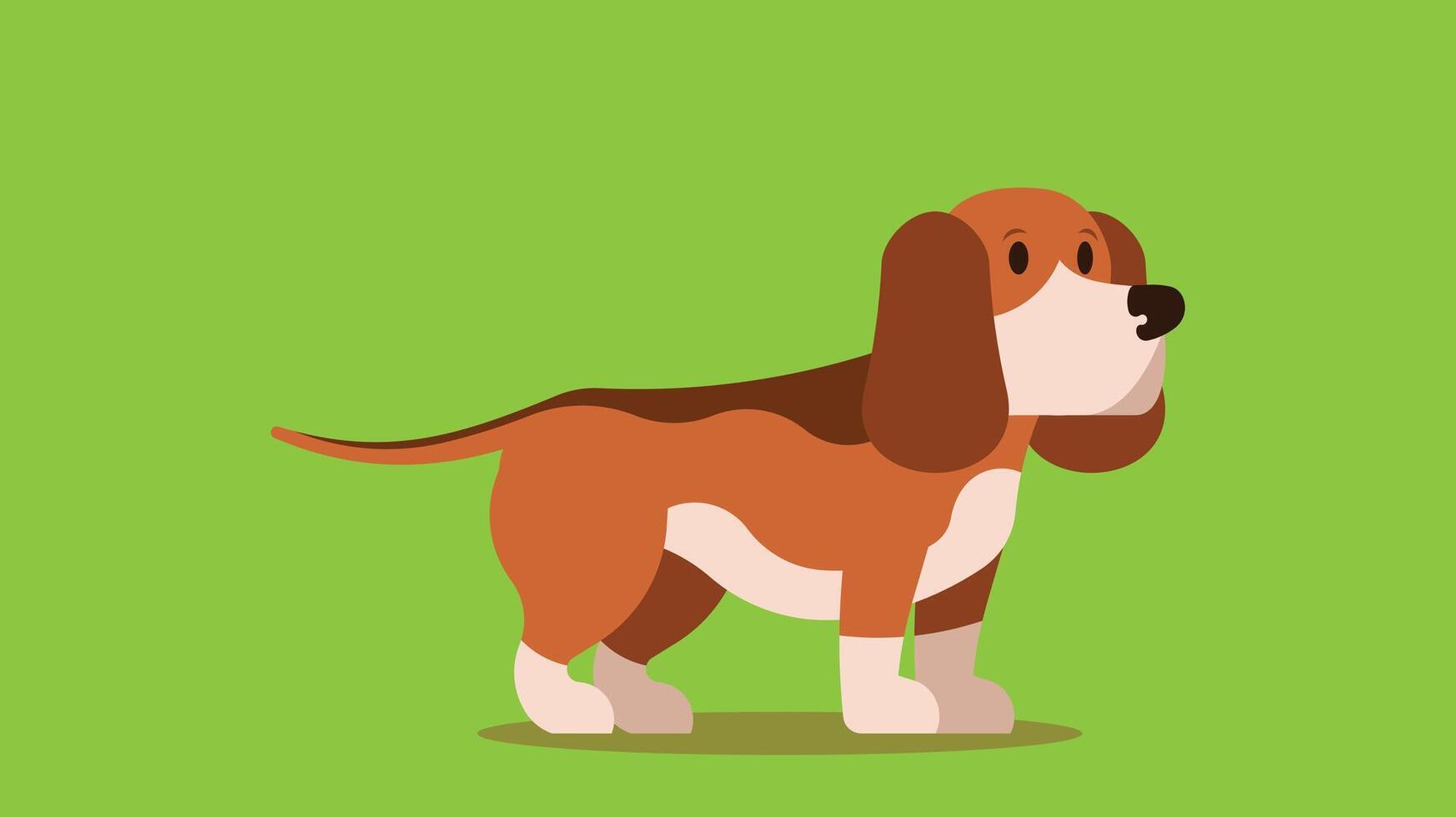 hond figuur geïsoleerd vector illustratie