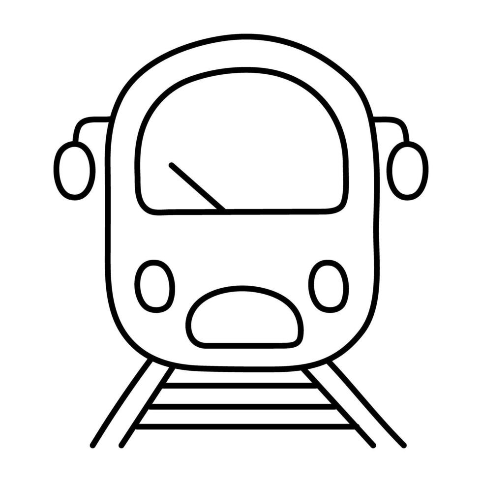 een uniek ontwerp icoon van trein vector
