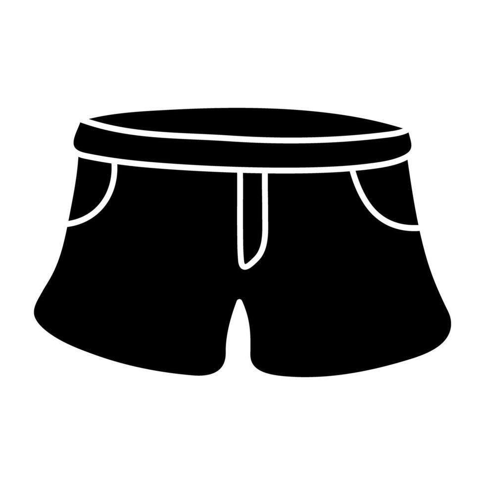 een icoon ontwerp van shorts vector