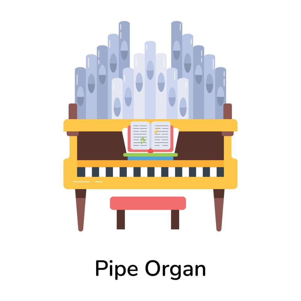 modieus pijp orgaan vector