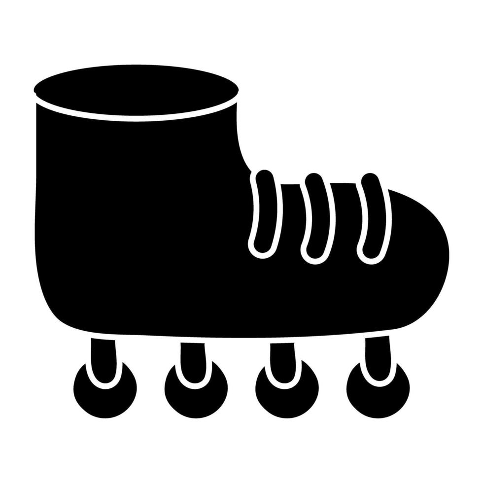 premie ontwerp icoon van het schaatsen schoenen vector