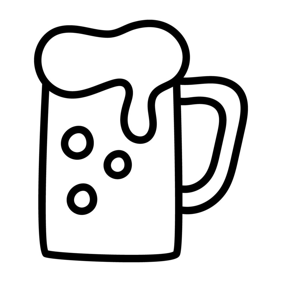 modern ontwerp icoon van bier mok vector