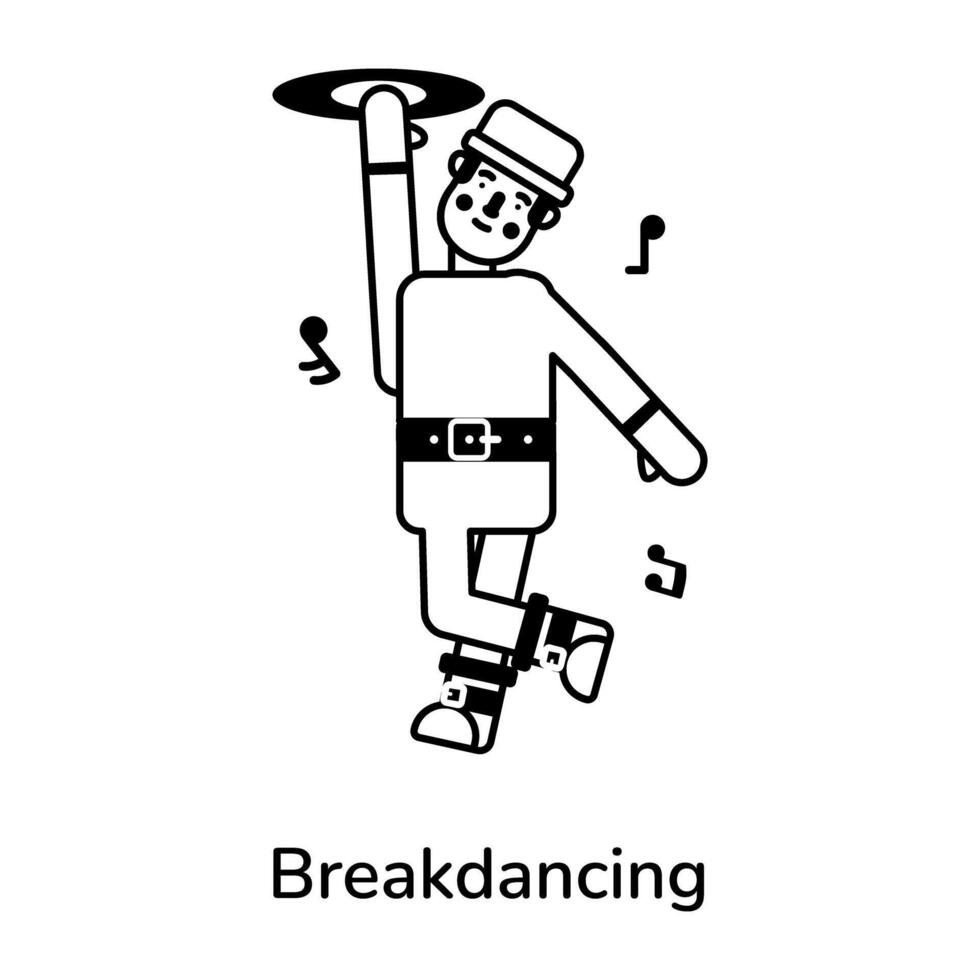 modieus breakdancing concepten vector