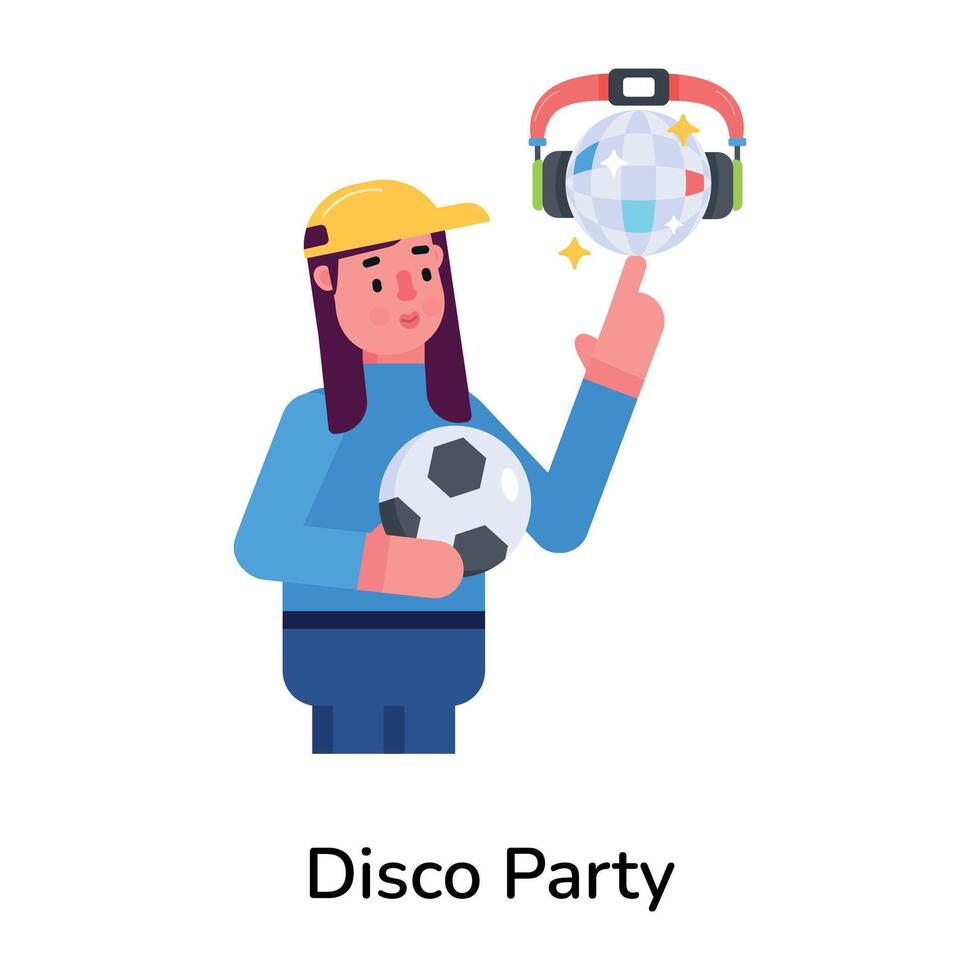 modieus disco partij vector