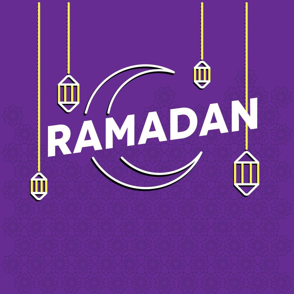 Ramadan achtergrond met lamp vector eps 10