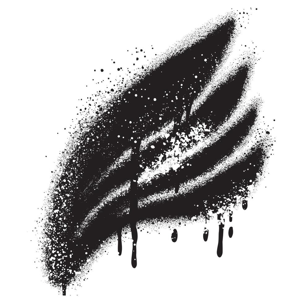 verstuiven geschilderd graffiti Vleugels gespoten geïsoleerd met een wit achtergrond. vector