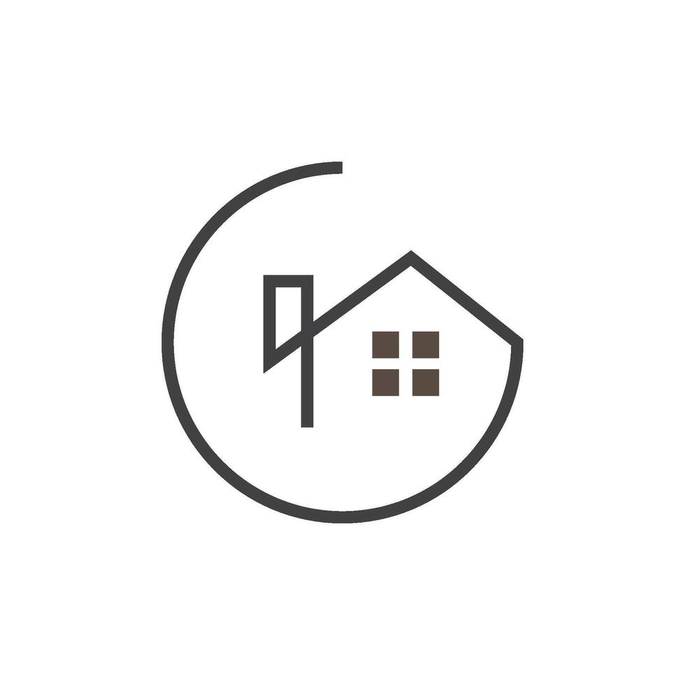 huis logo vector