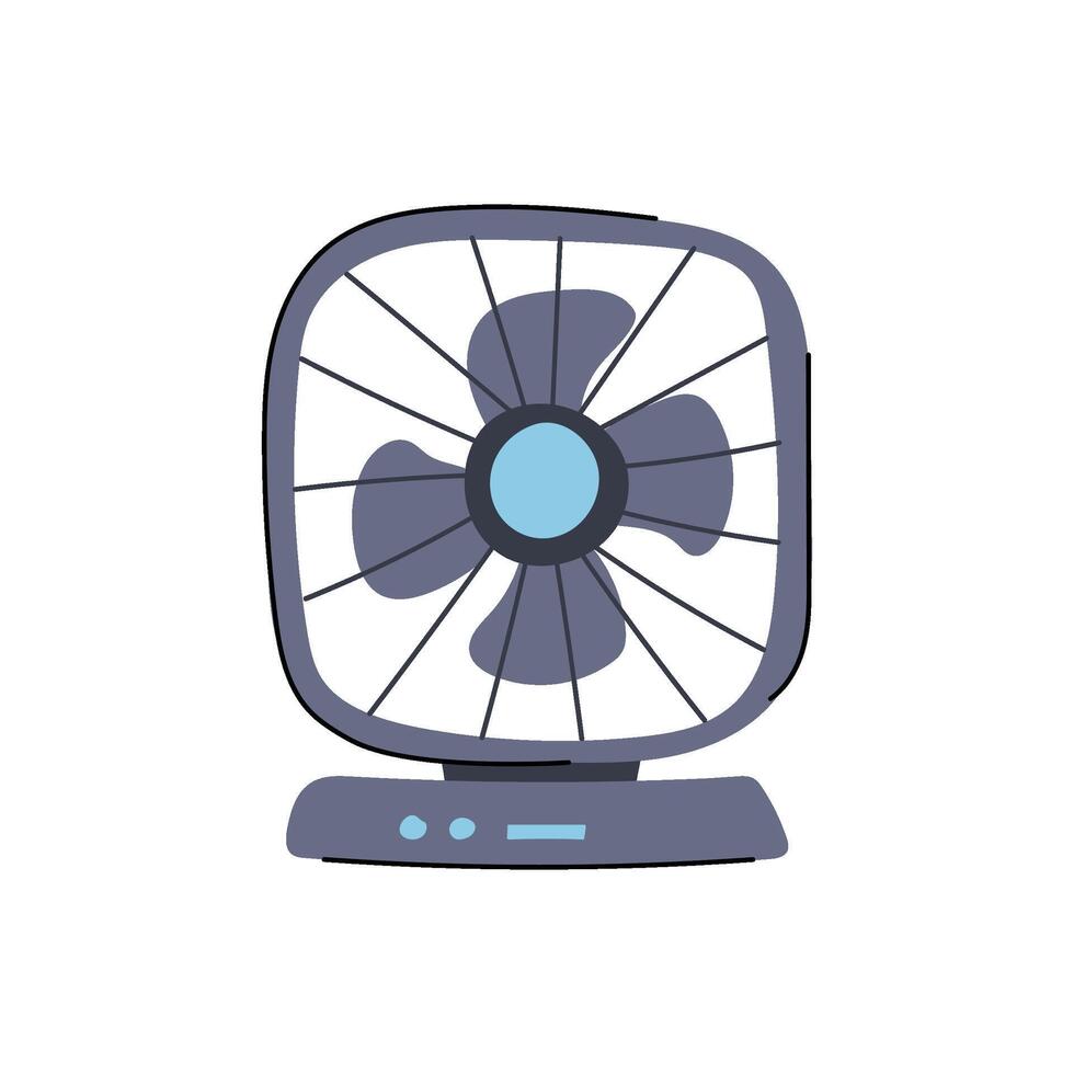 ventilator bureau ventilator tekenfilm vector illustratie