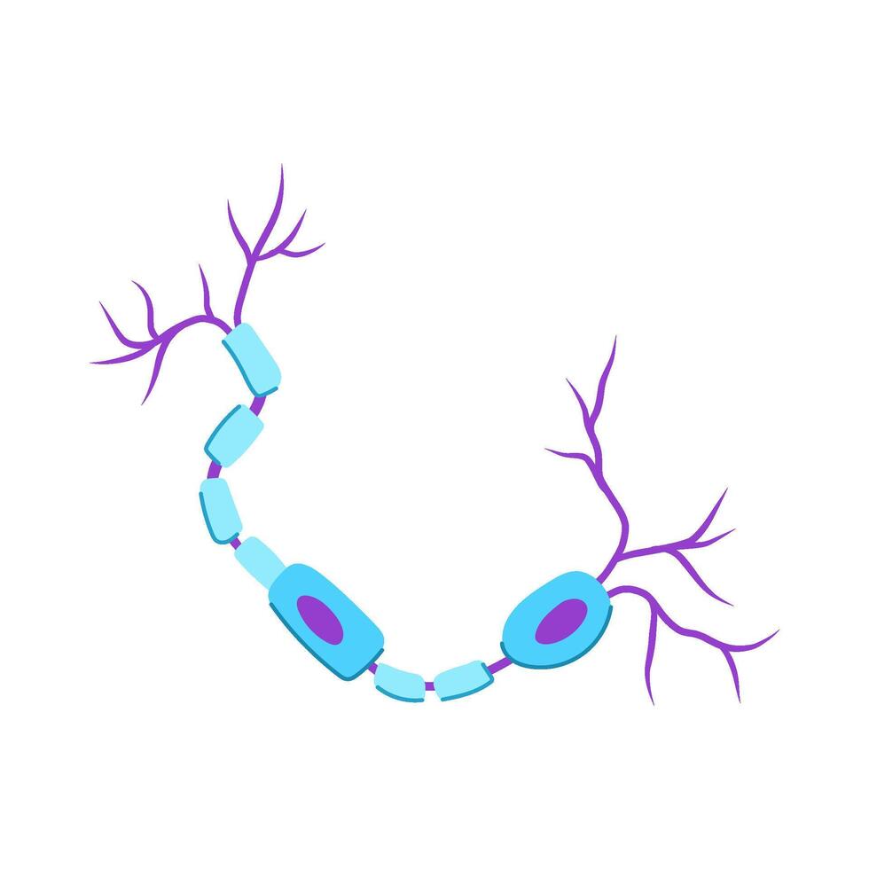 neuro neuronen tekenfilm vector illustratie
