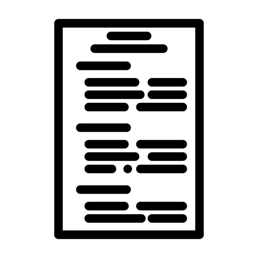 schrijven handleidingen technisch auteur lijn icoon vector illustratie