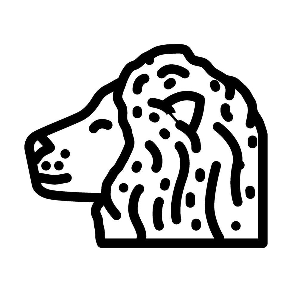 leeuw dier lijn icoon vector illustratie