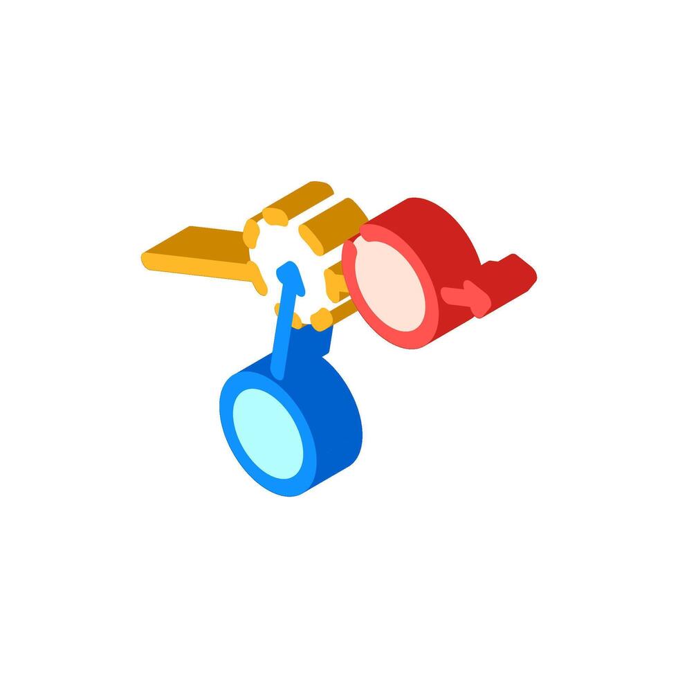 stormloop croquet spel isometrische icoon vector illustratie