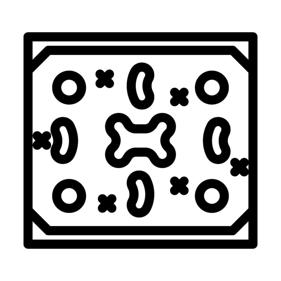 veld- paintball spel lijn icoon vector illustratie