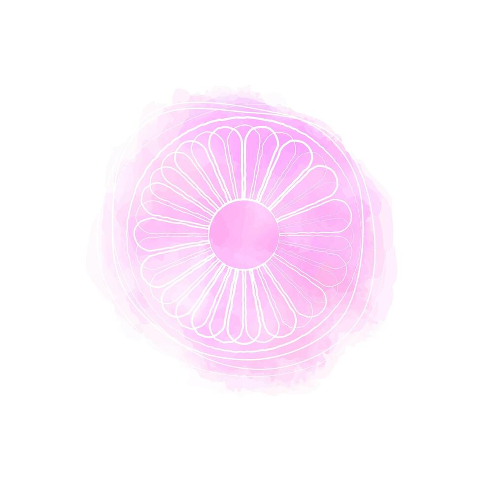 roze madeliefje bloem waterverf logo vector