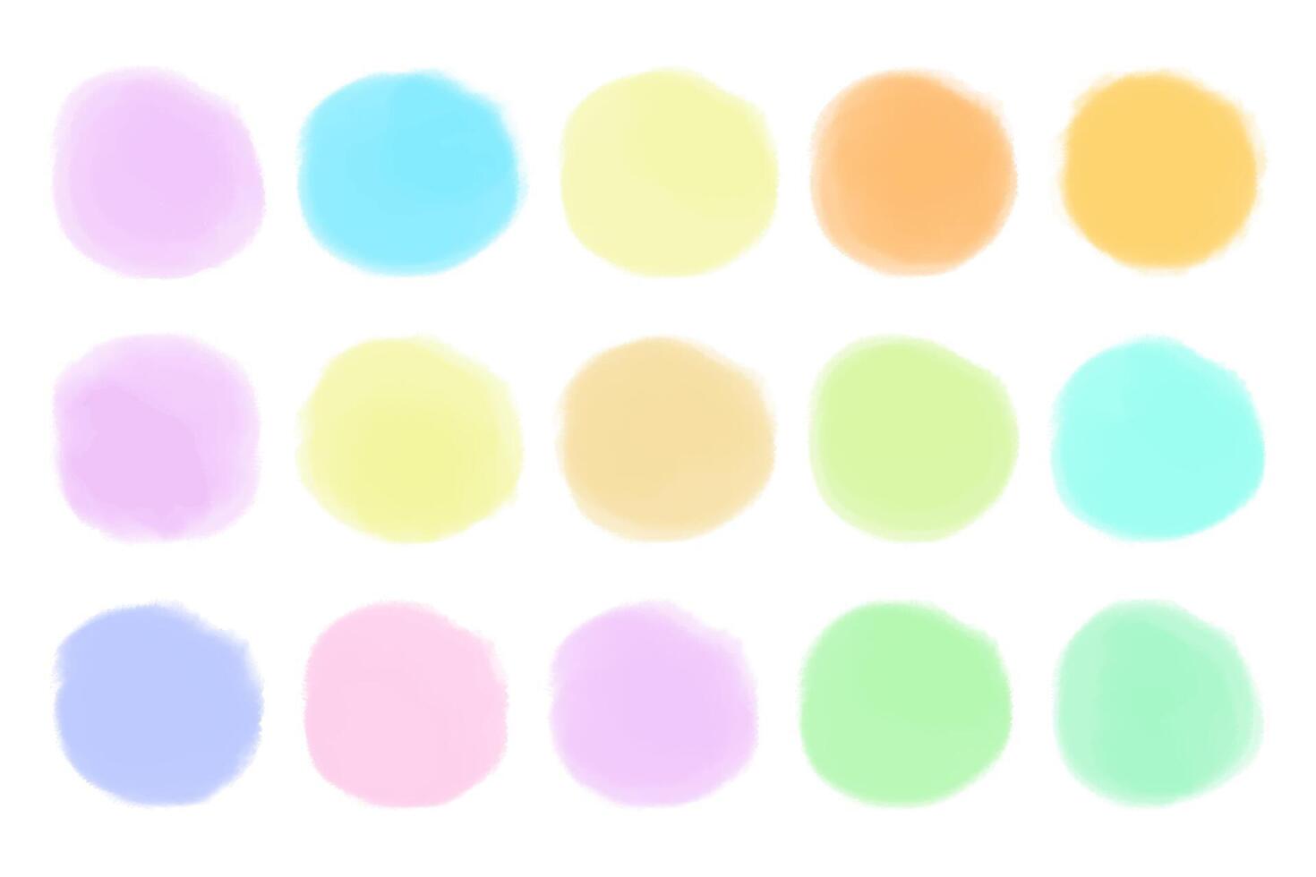 borstel cirkel logo sjabloon vector reeks in elke kleur
