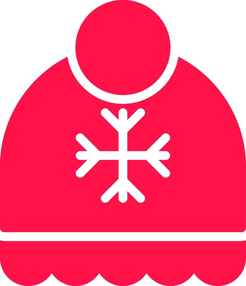 winter hoed creatief icoon ontwerp vector
