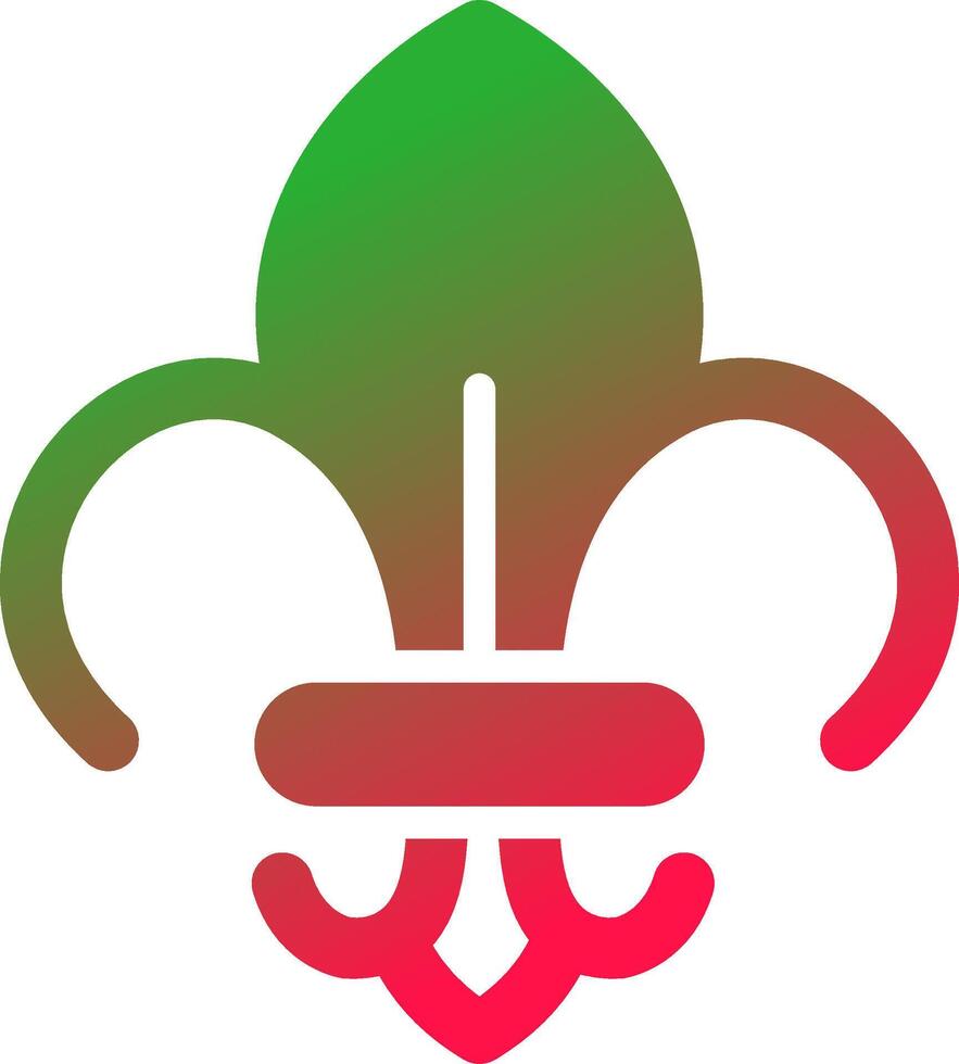 fleur de lis creatief icoon ontwerp vector