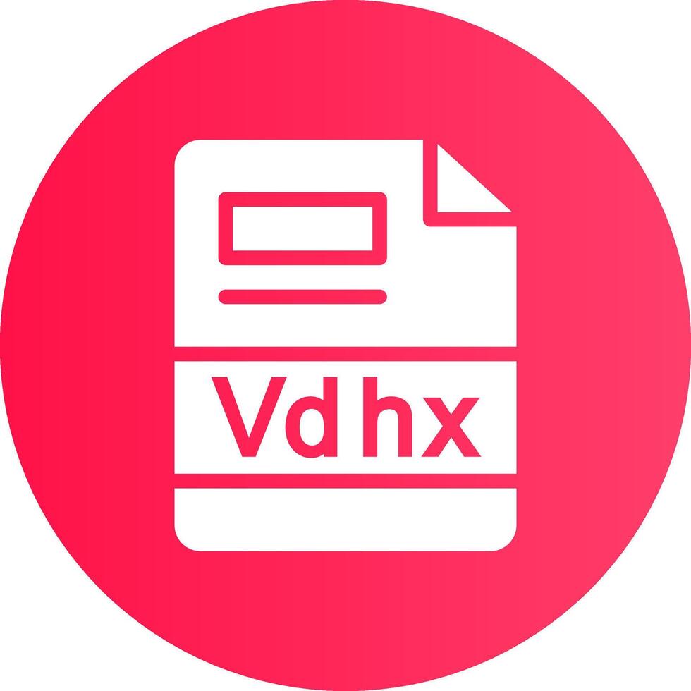 vdhx creatief icoon ontwerp vector