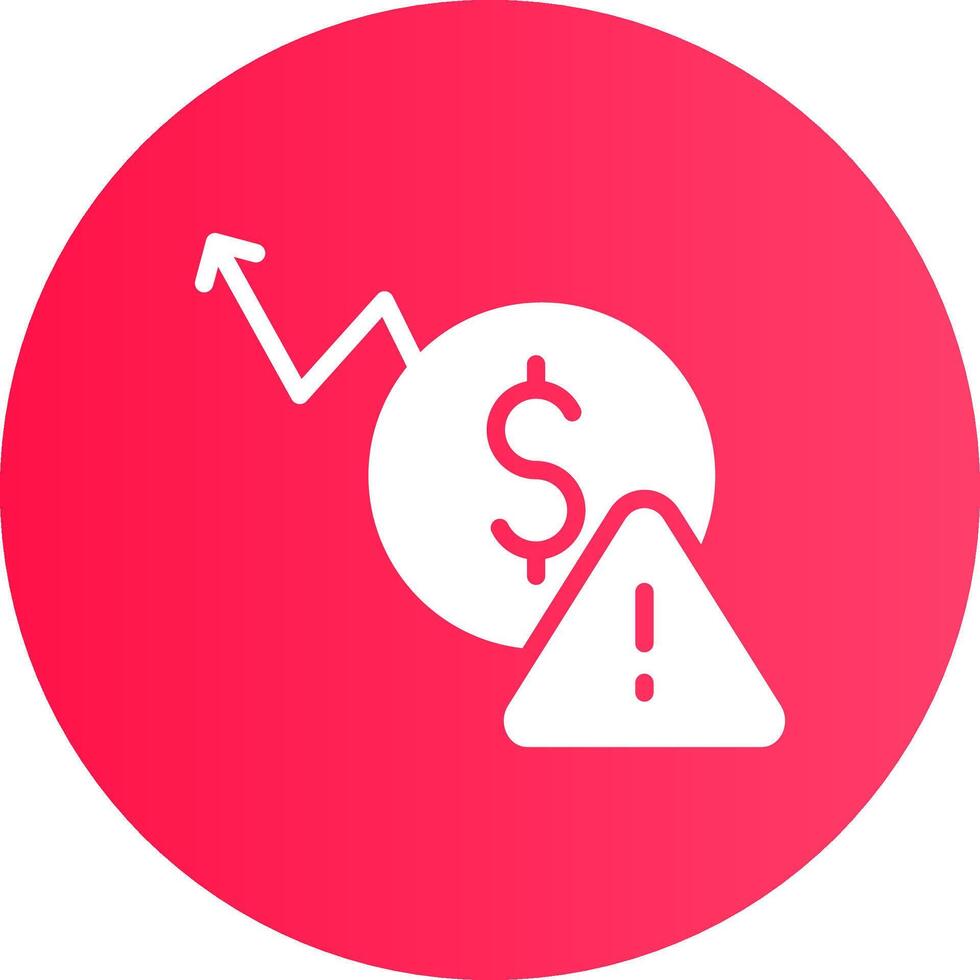 macro-economisch risico creatief icoon ontwerp vector