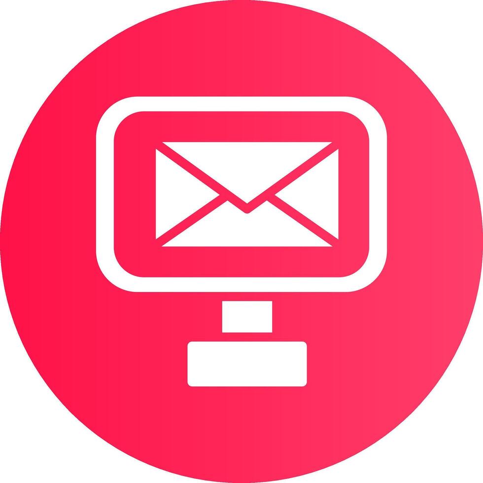 digitaal e-mail creatief icoon ontwerp vector