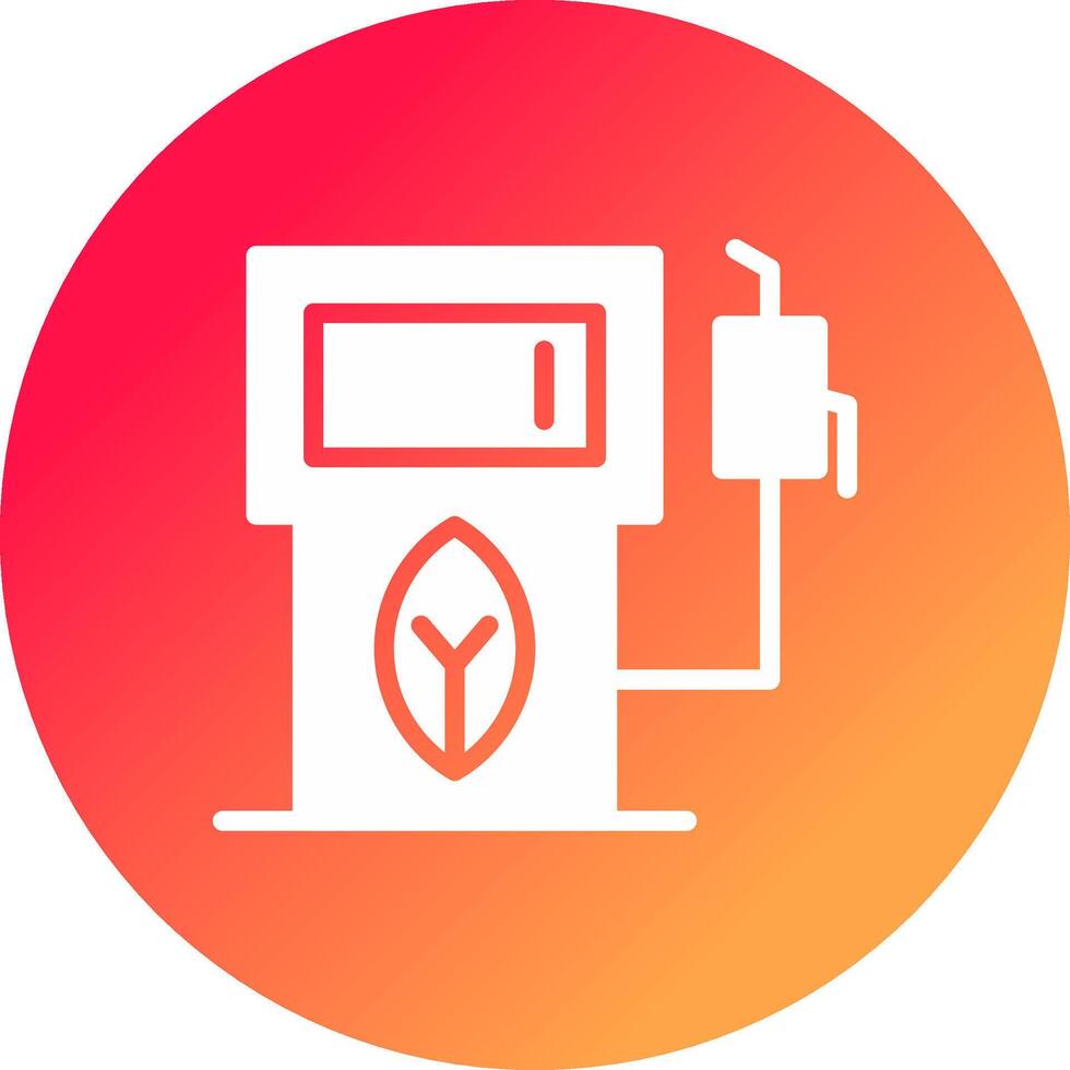 eco benzine pomp creatief icoon ontwerp vector