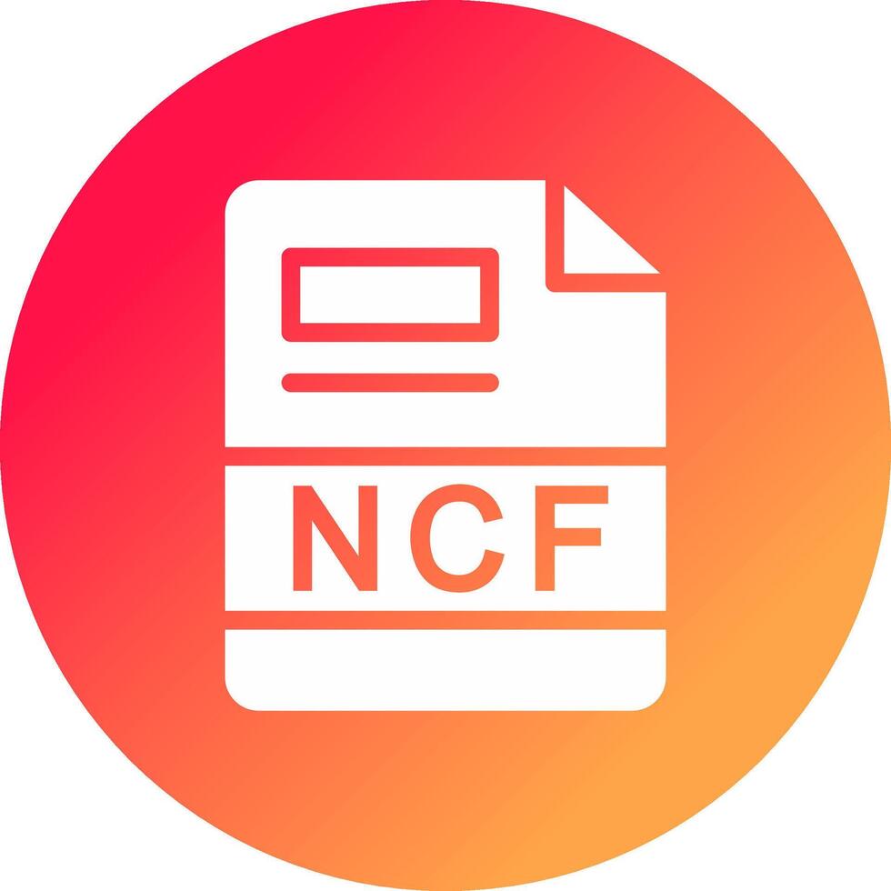 ncf creatief icoon ontwerp vector