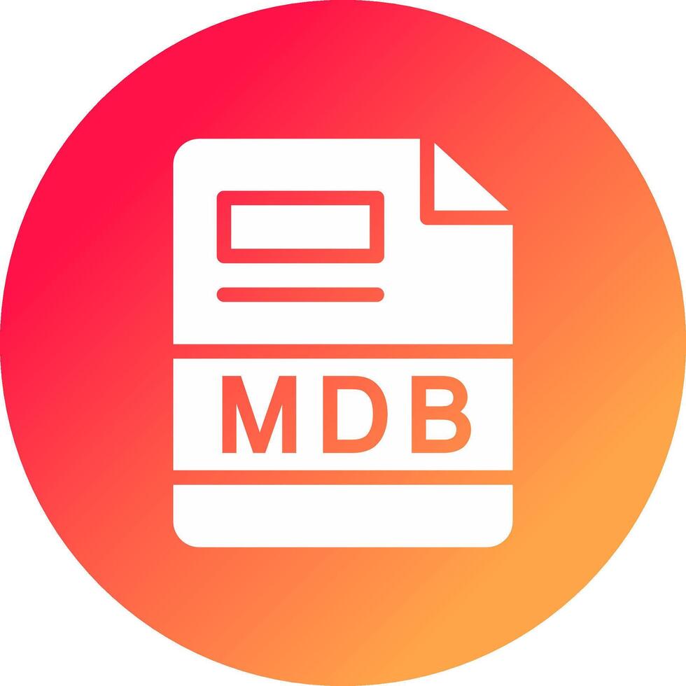 mdb creatief icoon ontwerp vector