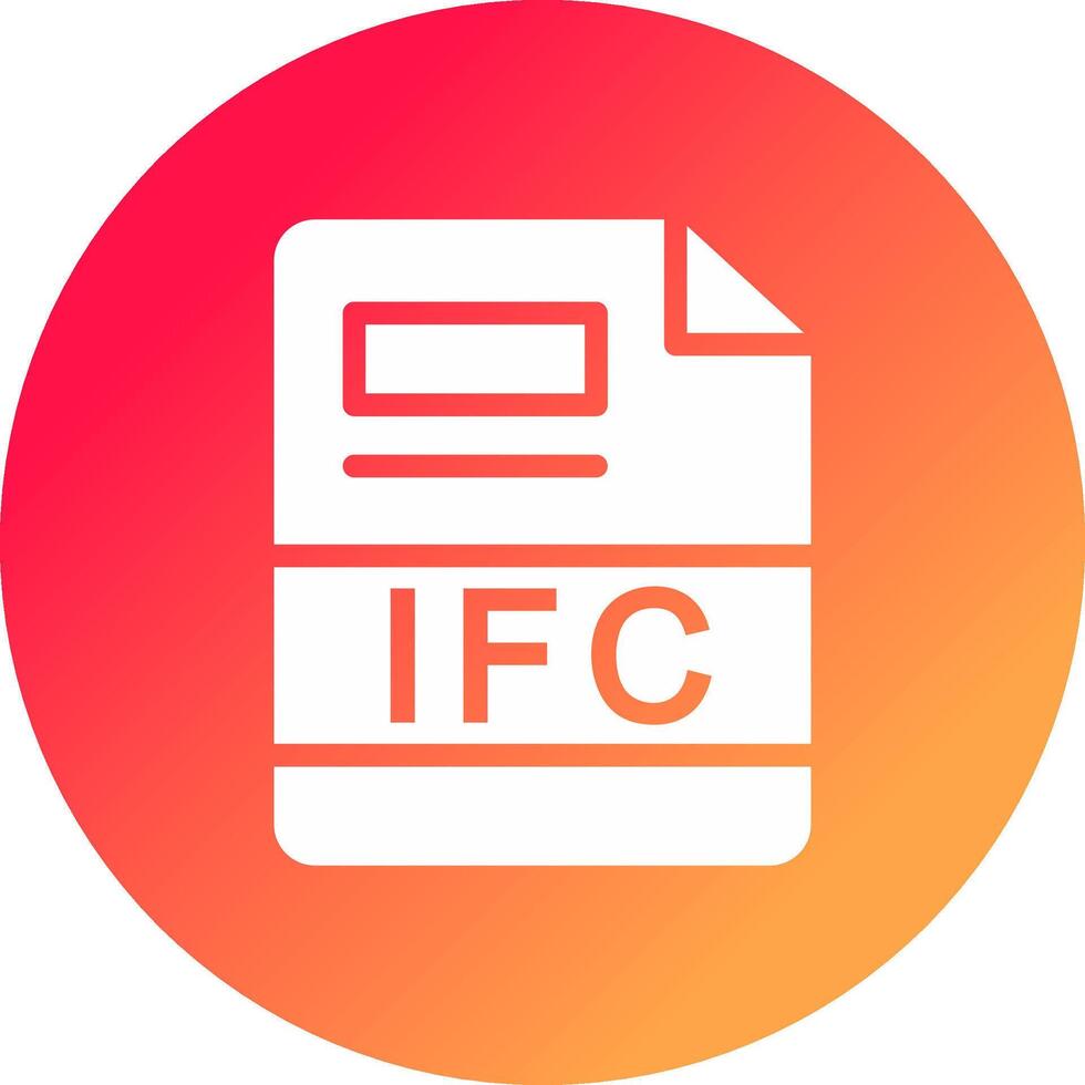 ifc creatief icoon ontwerp vector
