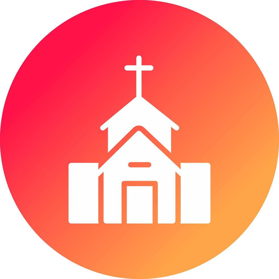 kerk creatief icoon ontwerp vector