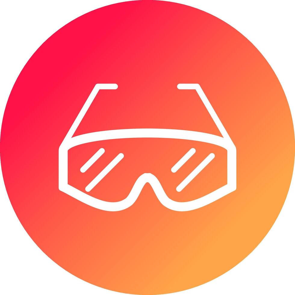 laboratorium bril creatief icoon ontwerp vector